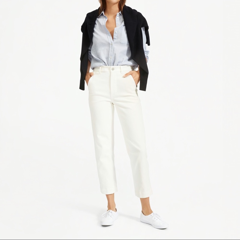 The Straight Leg Crop Pant